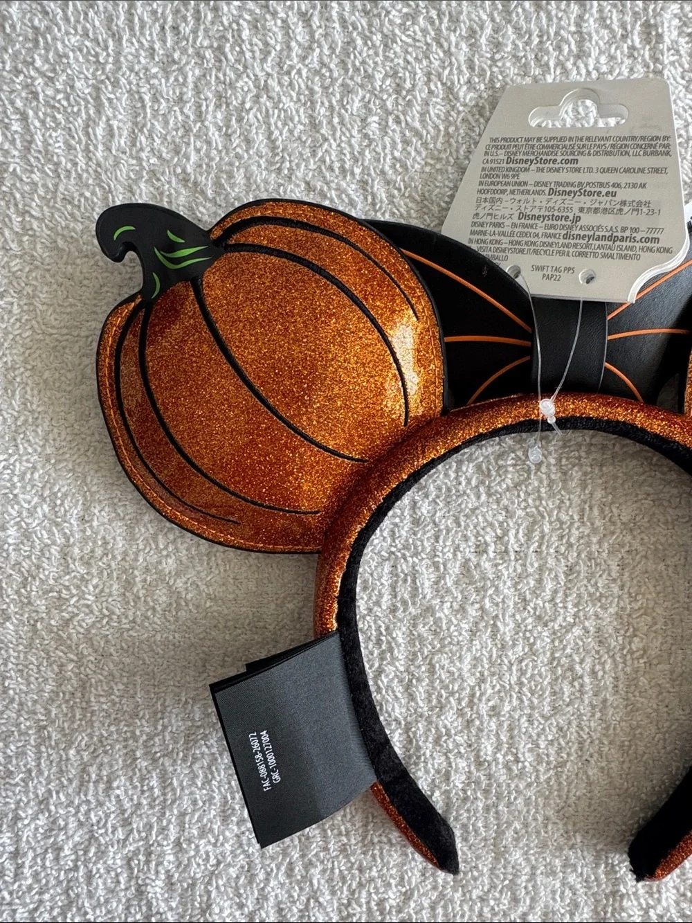 Disney Disney Vacation club Member Bat Pumpkin Halloween Mickey Ears Headband